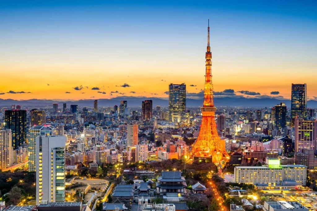 東京の夕景