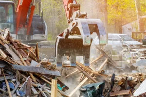 二階建て住宅の解体