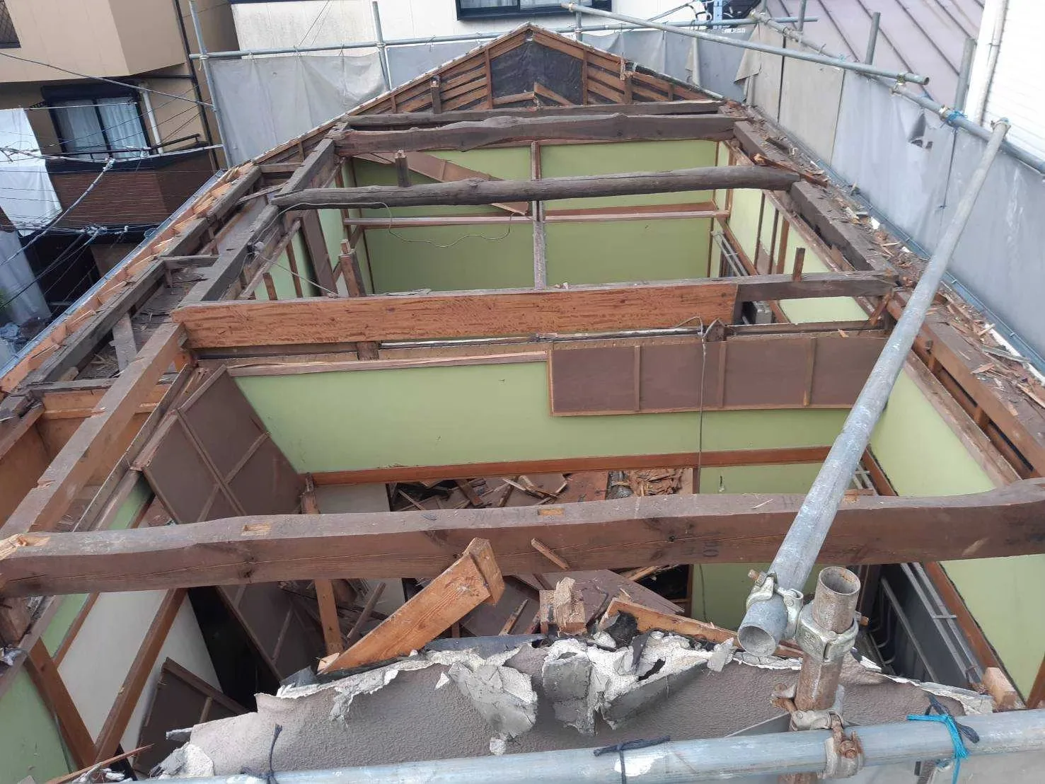 蒲田 住宅解体工事中