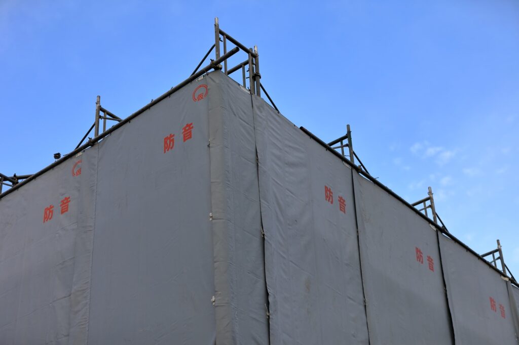 解体工事上の粉塵トラブルの防止方法