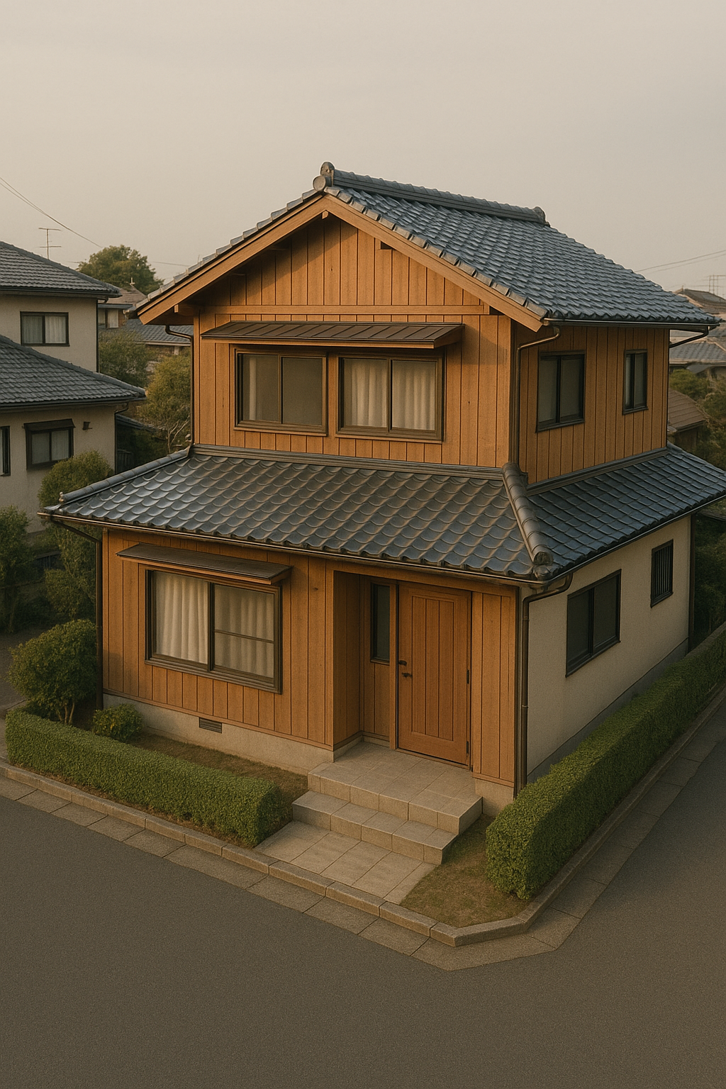 二階建て木造家屋