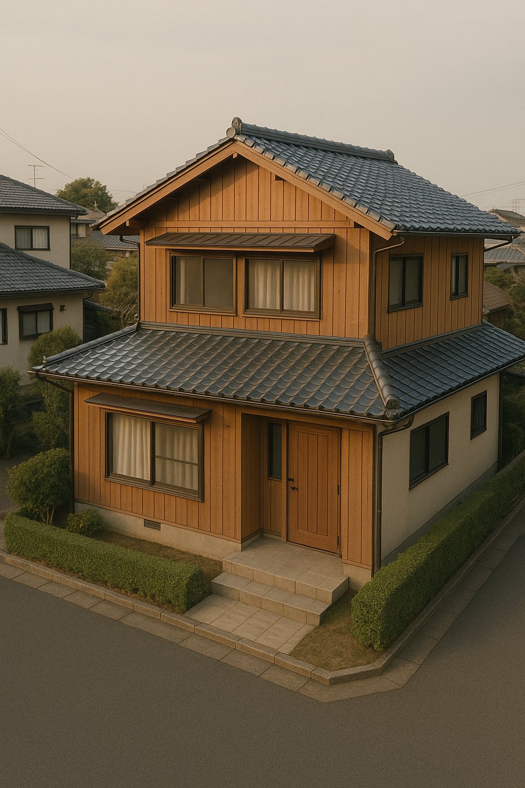 二階建て木造家屋