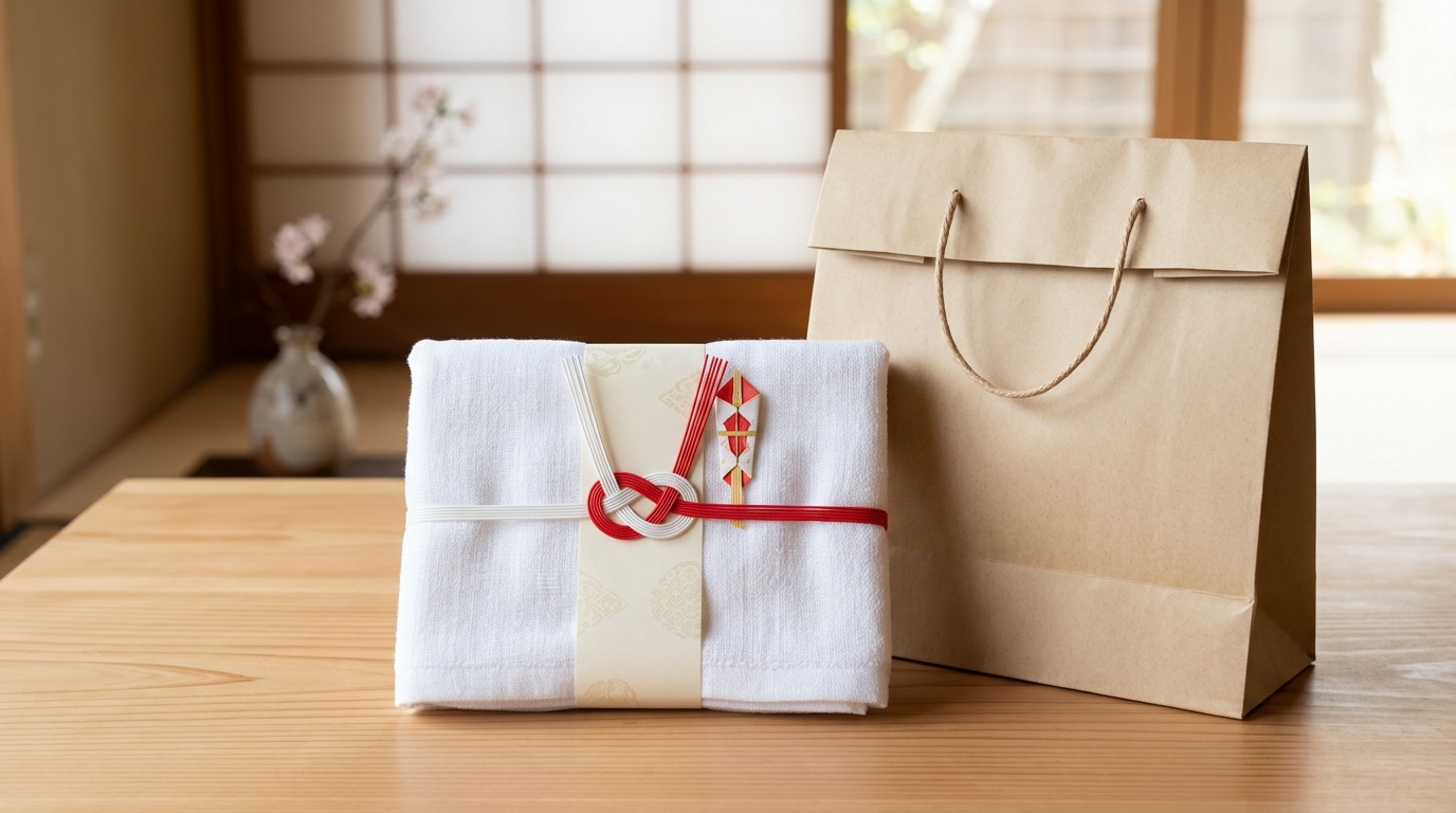 解体工事の挨拶で持参する手土産のイメージ