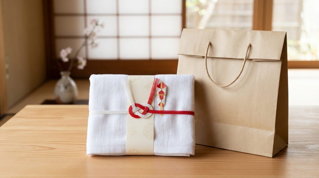解体工事の挨拶で持参する手土産のイメージ
